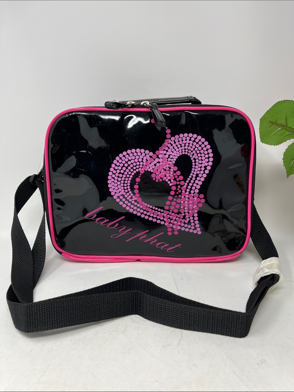 BABY PHAT Y2K INSULATED LUNCH BOX CROSSBODY BLACK AND PINK NEW